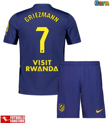 Atletico Madrid Antoine Griezmann #7 Bortatröja Barn 2025-26 Kortärmad (+ Korta byxor)